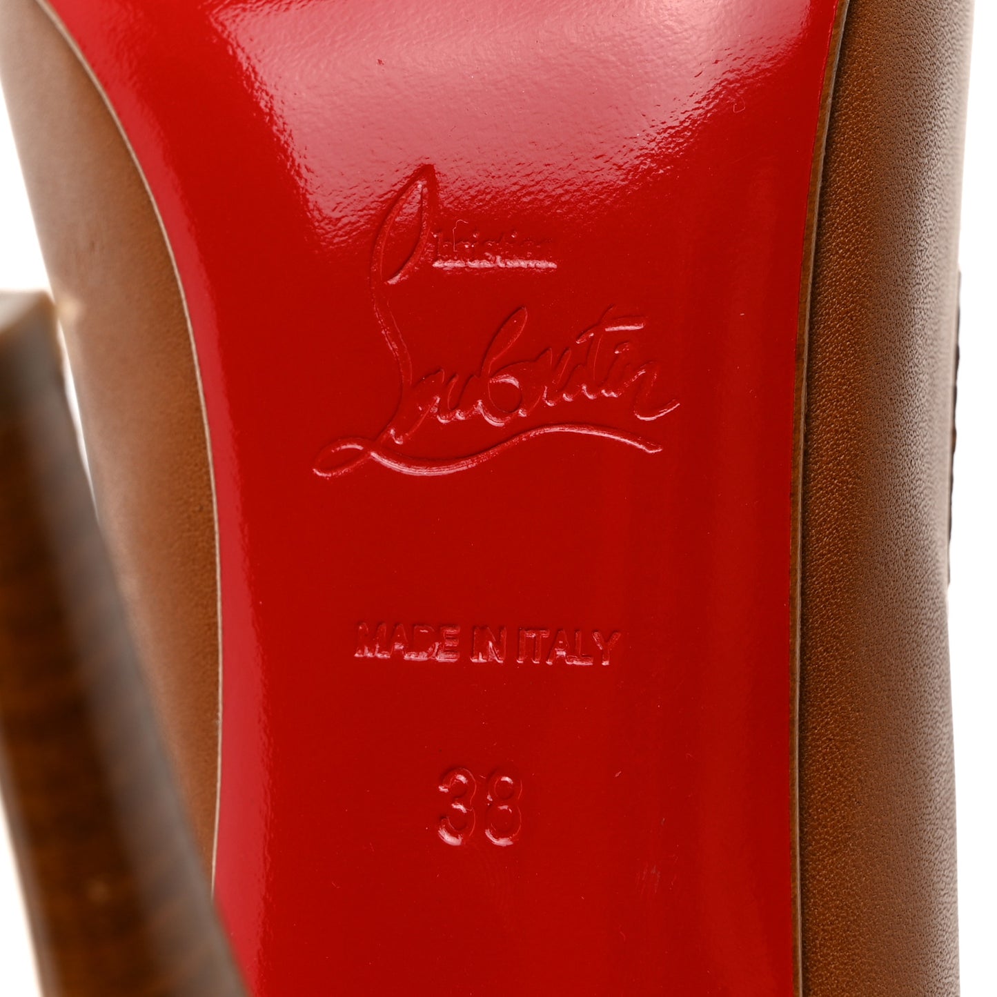 Nappa Alta Campus 120 Peep Toe Platform Pumps 38 Cuoio