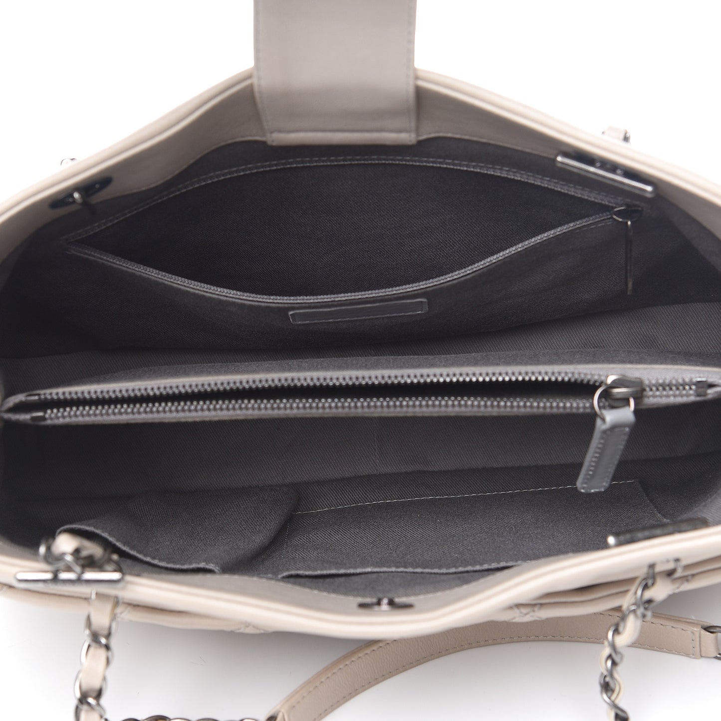 Calfskin Medium Stitch It Tote Beige