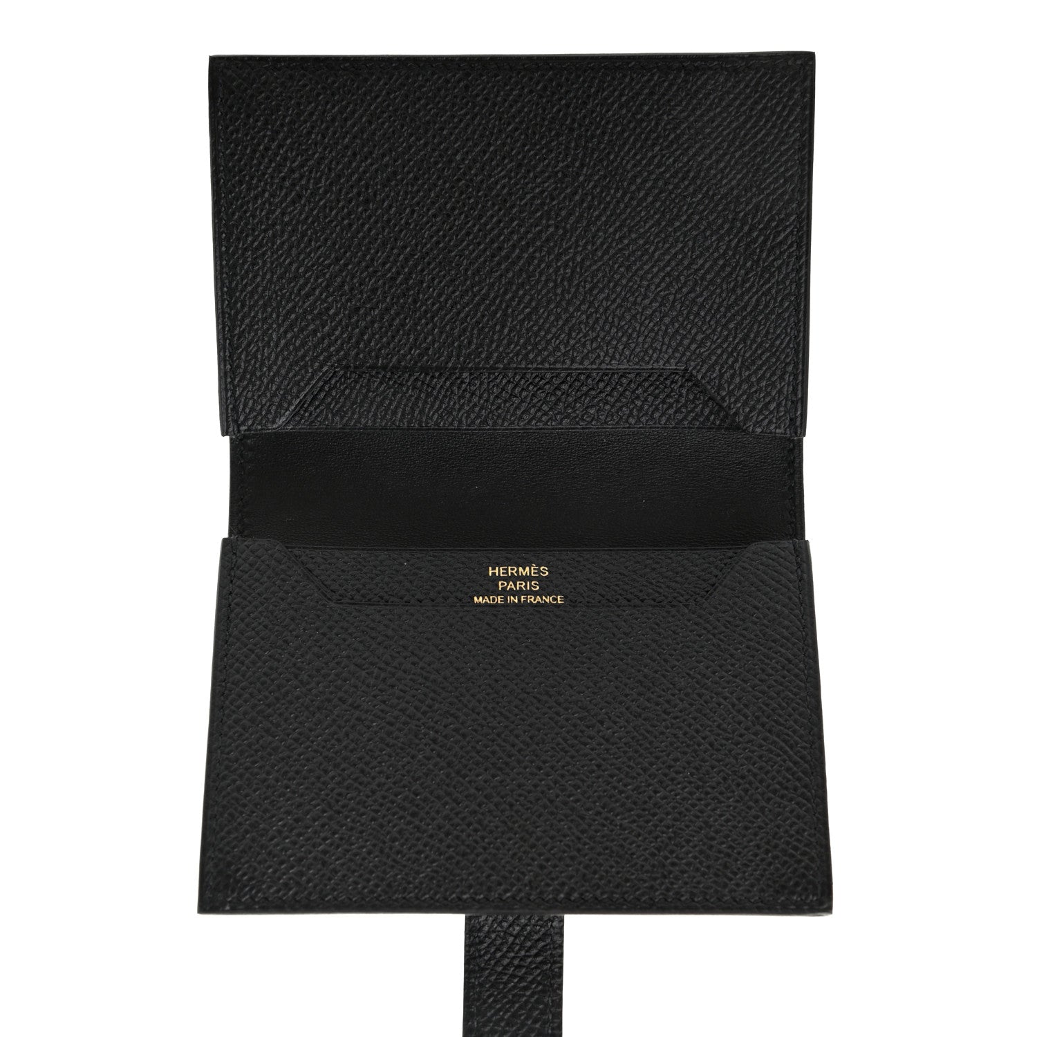 Hermes Epsom Bearn Card Holder Wallet Black 5 of 7