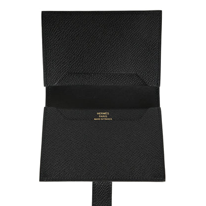 Hermes Epsom Bearn Card Holder Wallet Black 5 of 7