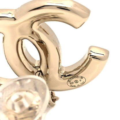 Chanel Crystal CC Chain Cuff Single Clip On Earring Gold Pearly White 3 of 5