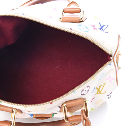 Louis Vuitton Monogram Multicolor Speedy 30 White 4 of 17
