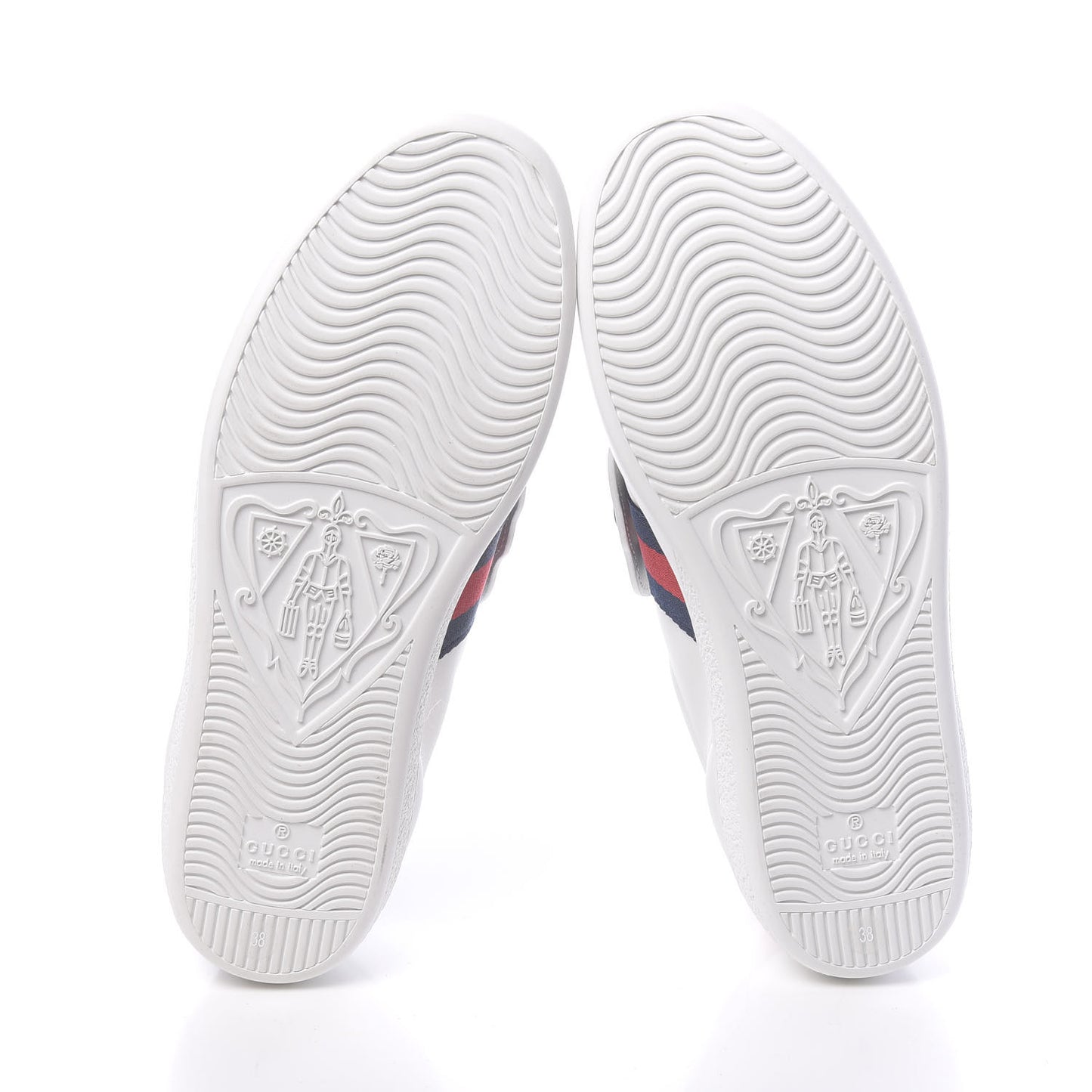 Calfskin Ayers Crystal Panther Embroidered Womens Ace Sneakers 38 White