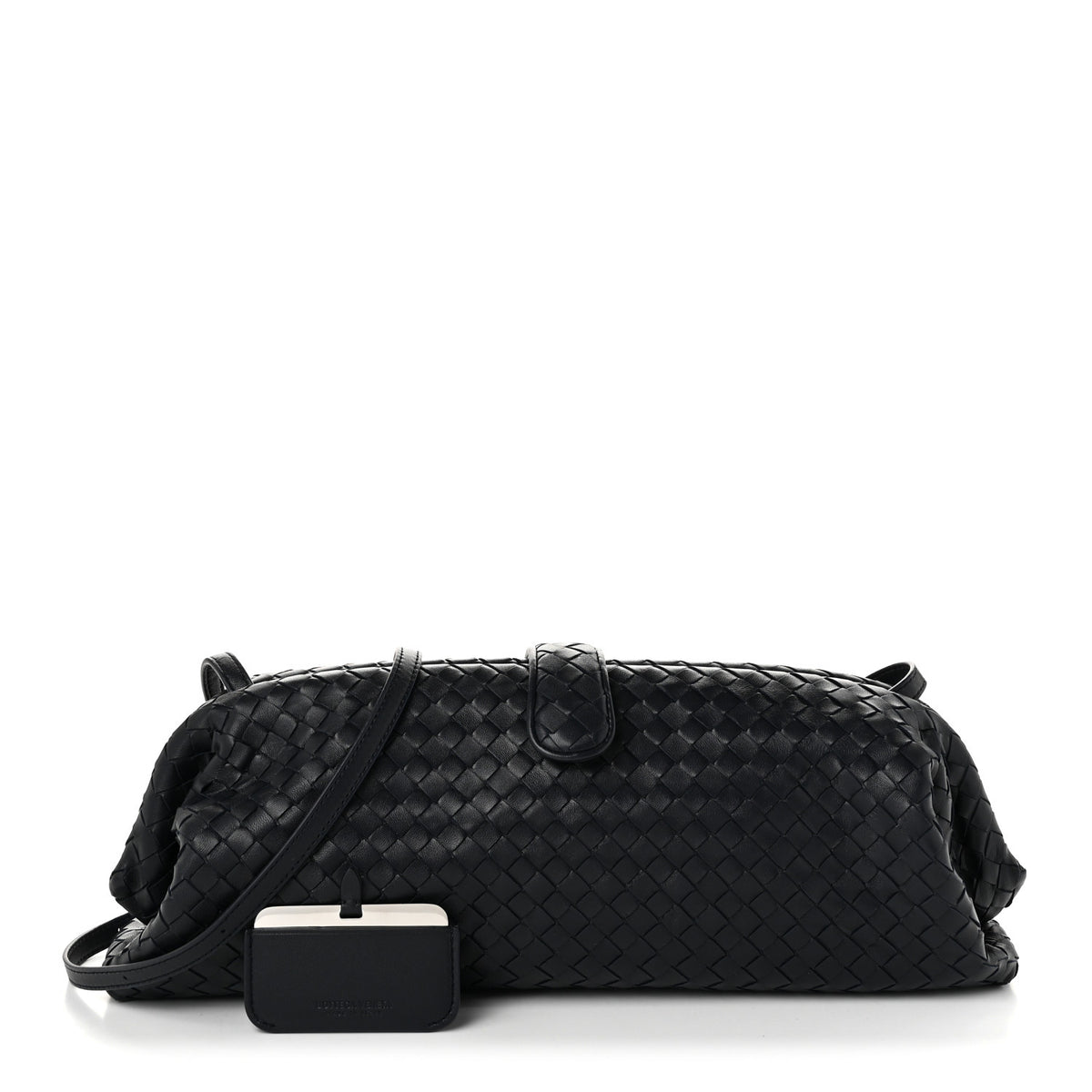 Bottega Veneta Nappa Intrecciato Maxi The Lauren 1980 Clutch Midnight 3 of 11