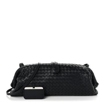 Bottega Veneta Nappa Intrecciato Maxi The Lauren 1980 Clutch Midnight 3 of 11