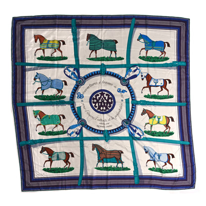 Hermes Silk Couvertures Et Tenues de Jour Scarf 140 1 of 4