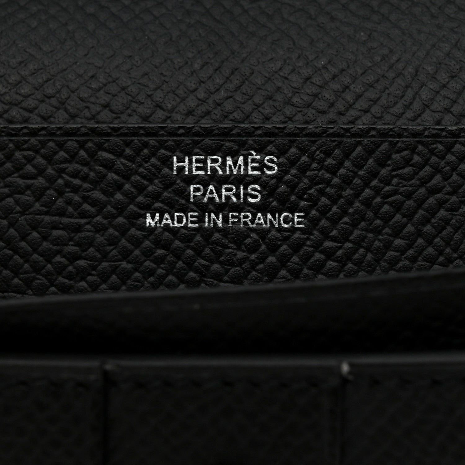 Hermes Epsom Bearn Gusset Wallet Black 6 of 8