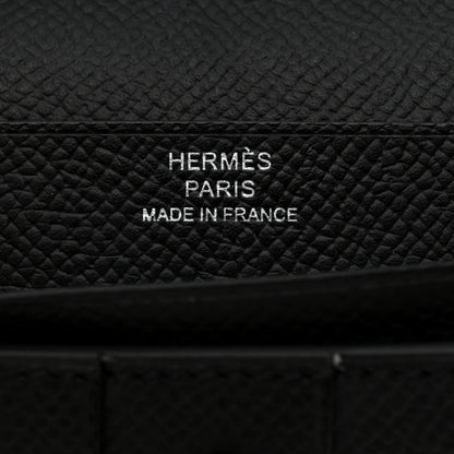 Hermes Epsom Bearn Gusset Wallet Black 6 of 8