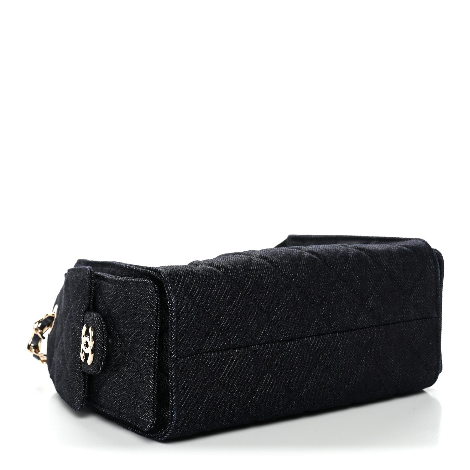 Chanel Denim Quilted Mini Chanel 25 Handbag Dark Blue 4 of 11