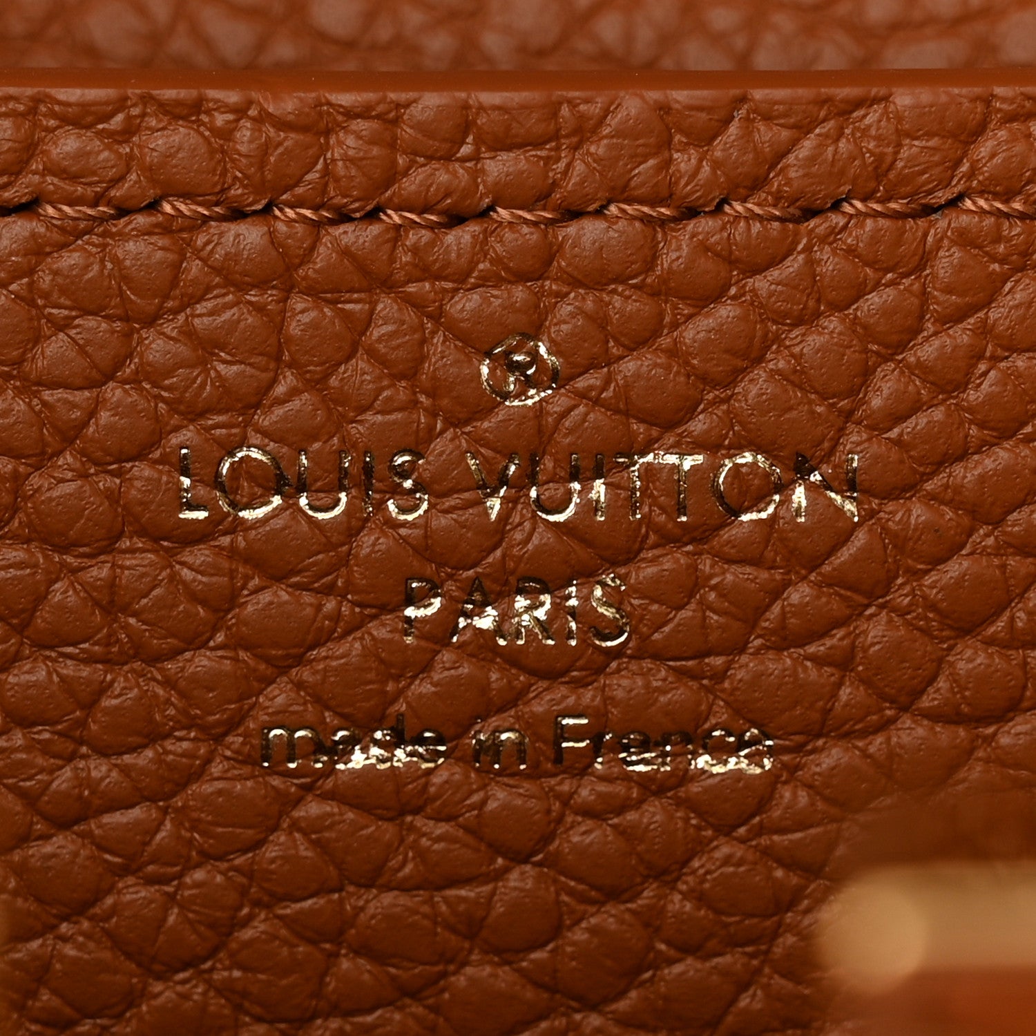 Louis Vuitton Taurillon Snakeskin Mini Capucines Caramel 6 of 16