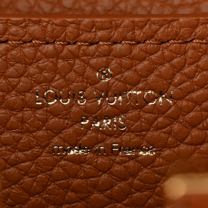Louis Vuitton Taurillon Snakeskin Mini Capucines Caramel 6 of 16