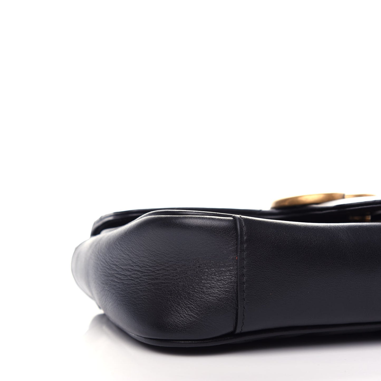 Calfskin Matelasse Mini GG Marmont Shoulder Bag Black
