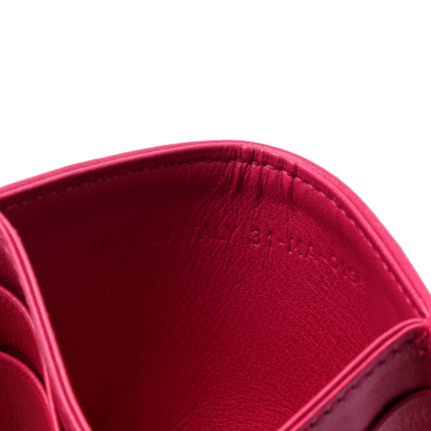 Christian Dior Calfskin Cannage Diorama Card Holder Fuchsia 5 of 5