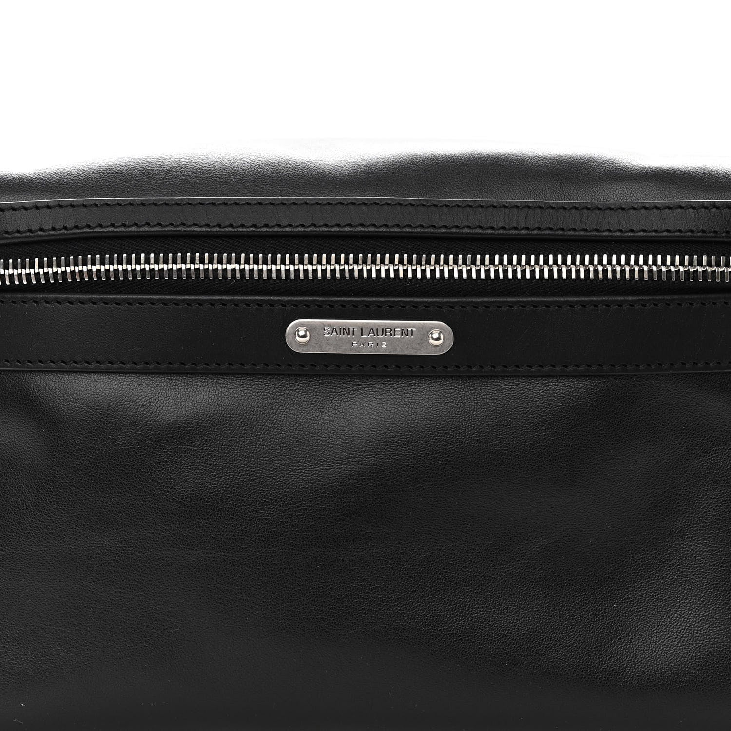 Saint Laurent Calfskin City Belt Bag Black 12 of 18