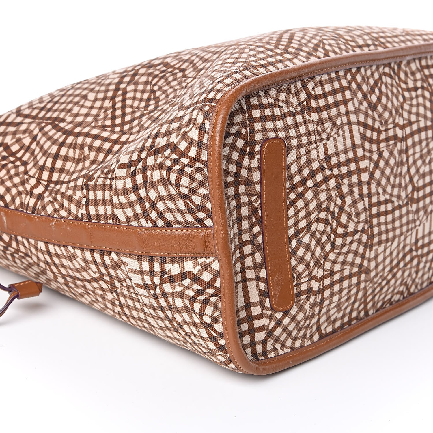 MCM Visetos Large Liz Reversible Shopper Tote Cognac 22 of 23
