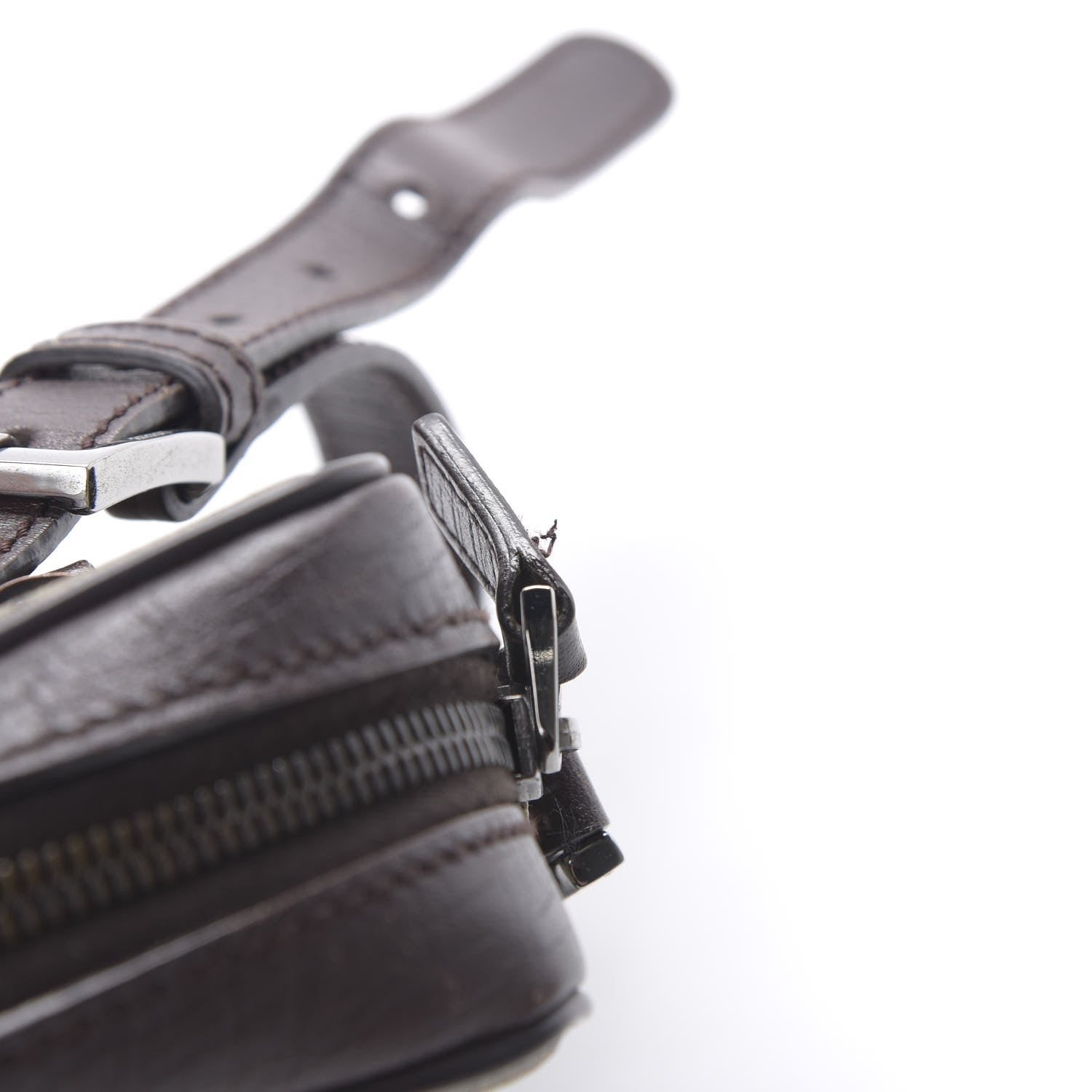 Gucci GG Supreme Monogram Canvas Web Shoulder Bag Brown 10 of 11