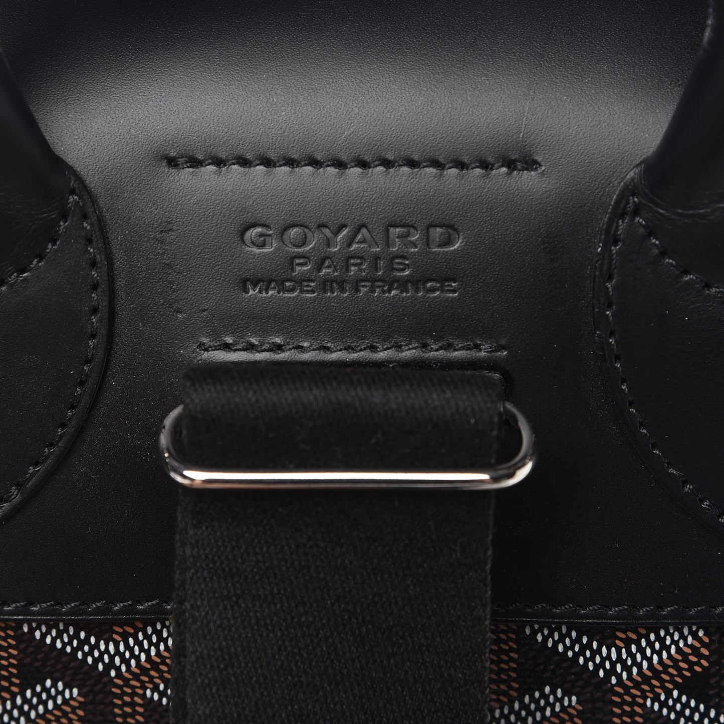 Goyardine Calfskin Alpin Backpack Black