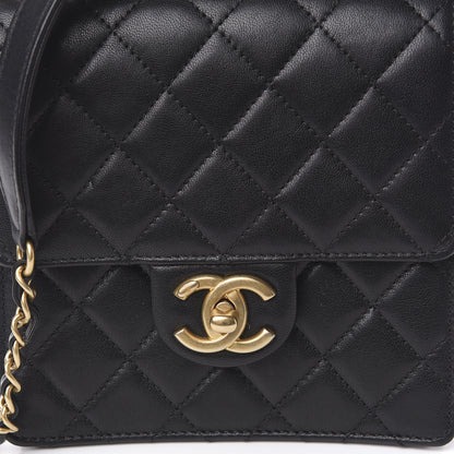 Chanel Lambskin Quilted Chic Pearls Flap Black 8 of 11