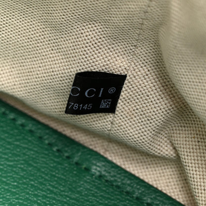 Gucci Textured Dollar Calfskin Medium Ophidia Shoulder Tote Bag Green 8 of 11
