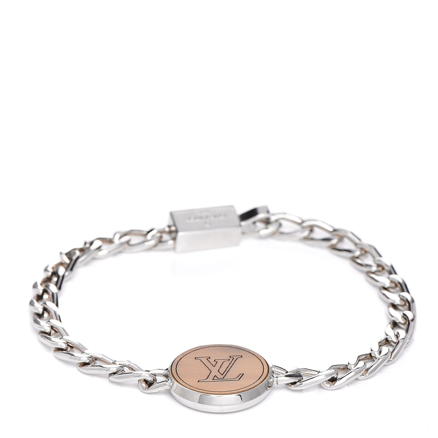 LV Charm Bracelet Silver