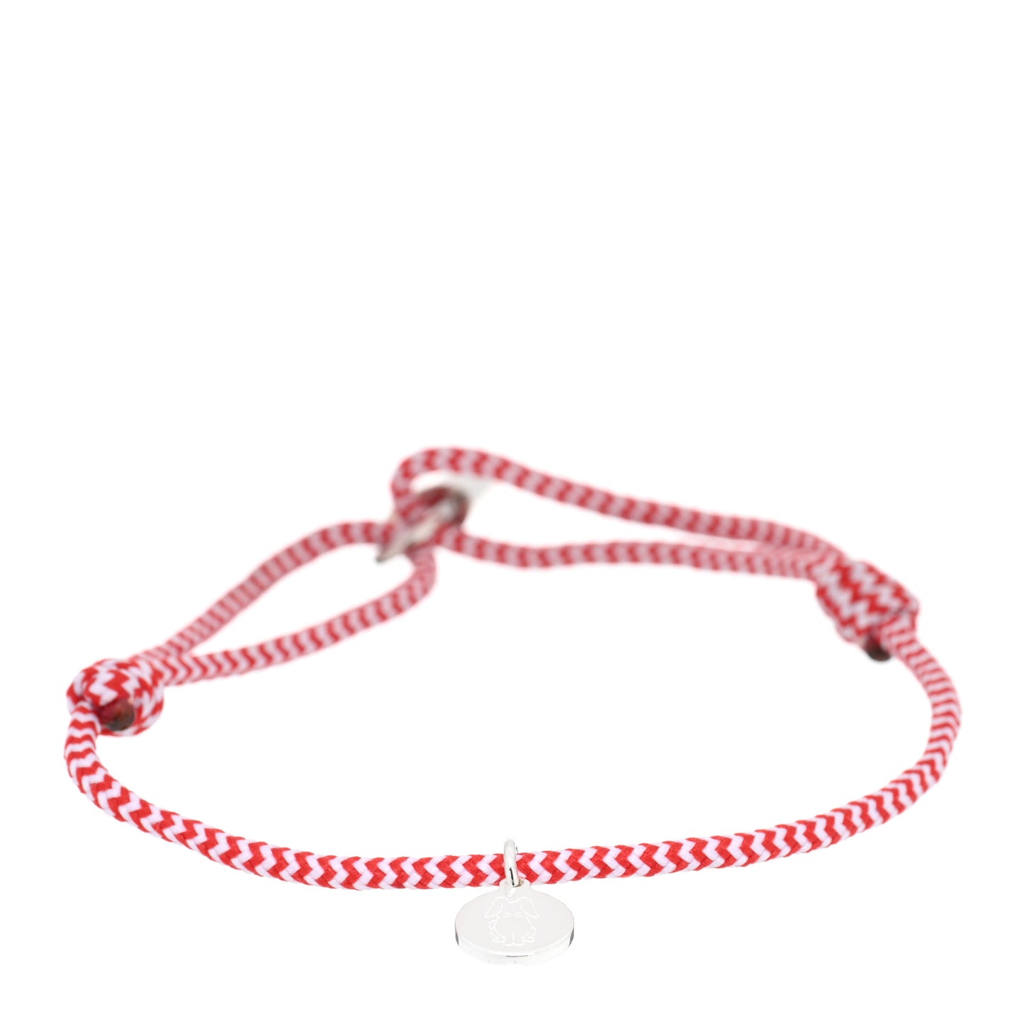 X UNICEF Sterling Silver Lockit Bracelet Red White