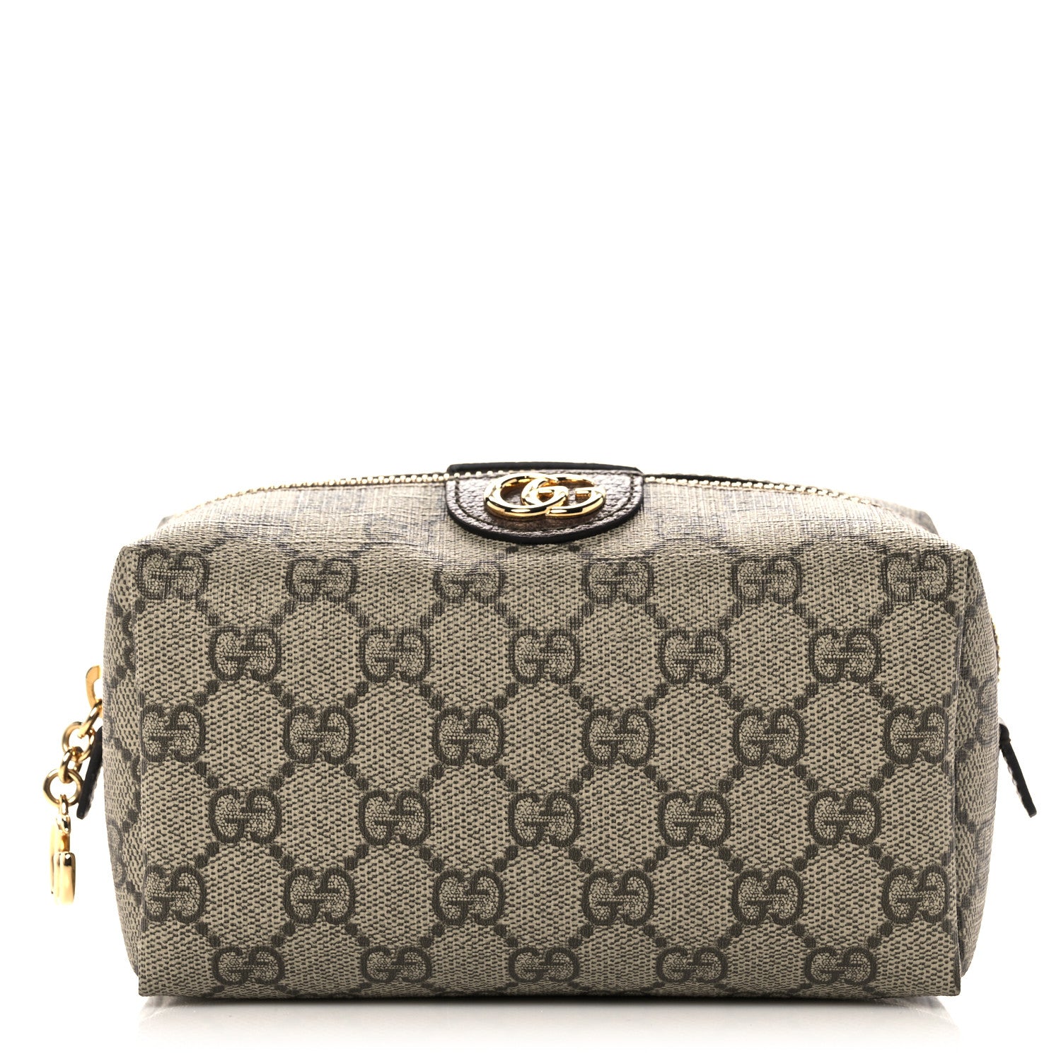 Gucci Soft GG Supreme Monogram Calfskin Medium Ophidia Cosmetic Case Beige Ebony New Acero 1 of 11