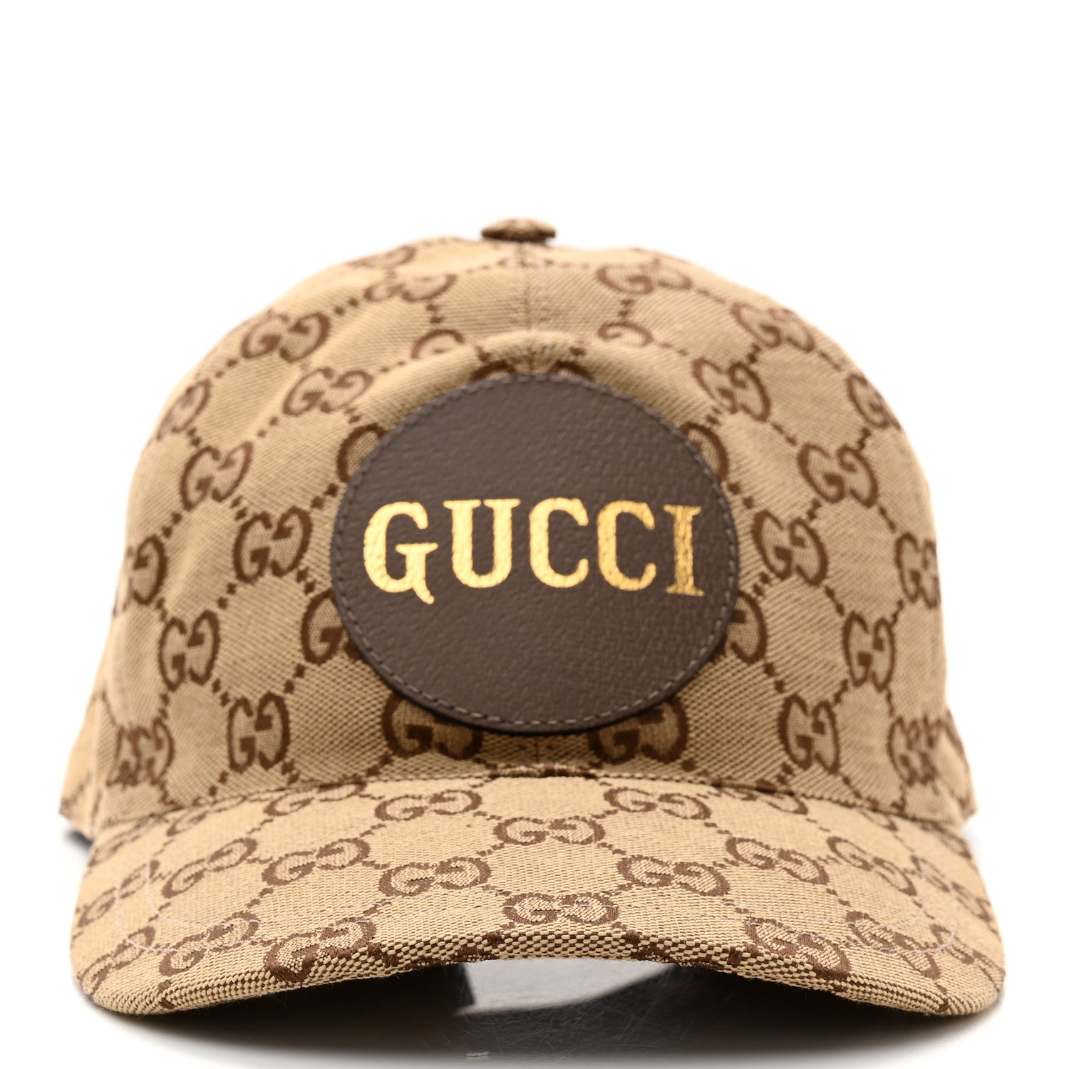 Gucci Monogram Textured Dollar Calfskin Zeno Baseball Hat M Beige 3 of 10
