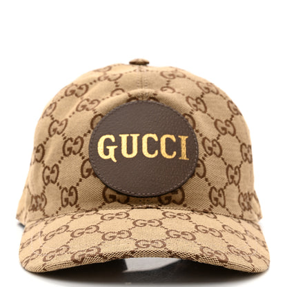 Gucci Monogram Textured Dollar Calfskin Zeno Baseball Hat M Beige 3 of 10