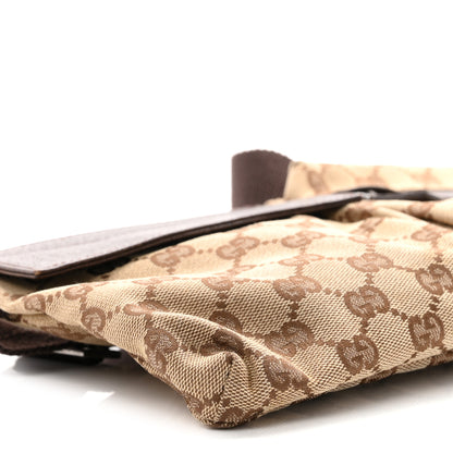 Gucci GG Monogram Double Pocket Belt Bag Dark Brown 8 of 9