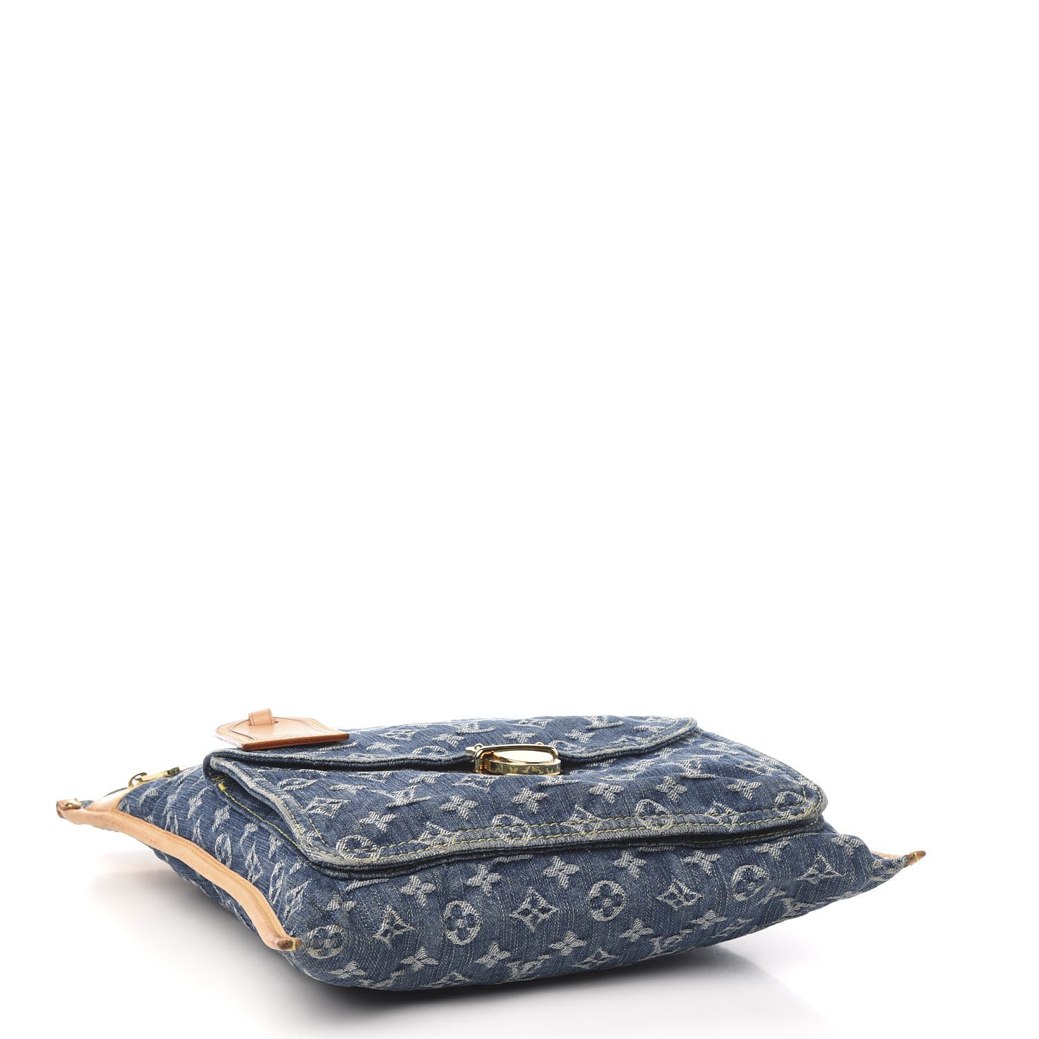 Louis Vuitton Monogram Denim Sac Plat Blue 4 of 9