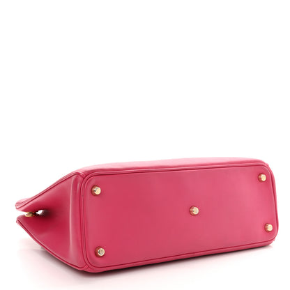Christian Dior Smooth Calfskin Medium Diorissimo Tote Fuchsia 5 of 11