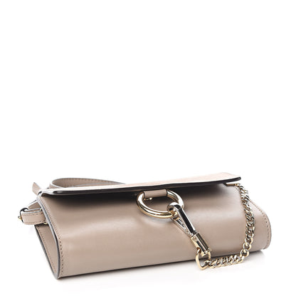 Chloe Suede Calfskin Mini Faye Shoulder Bag Motty Grey 4 of 11