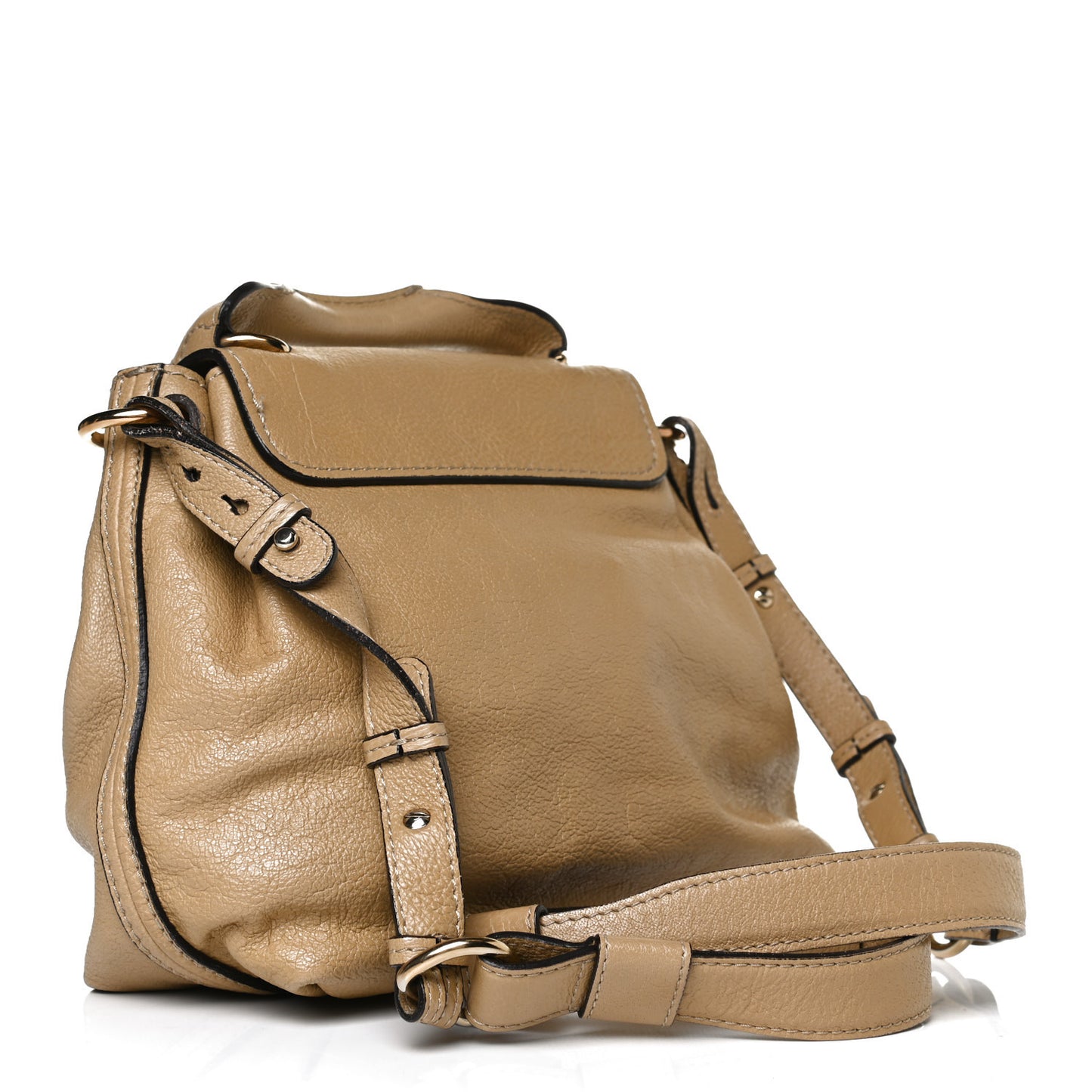 Calfskin Medium Elsie Satchel Greige