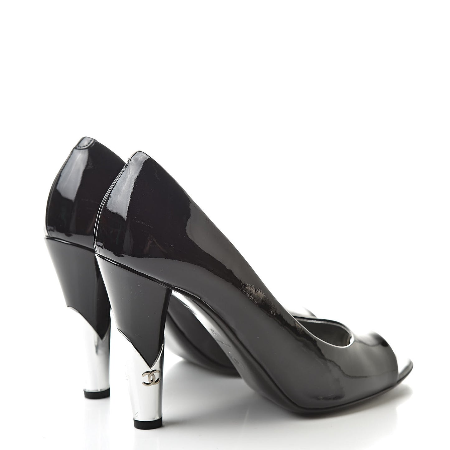 Patent Open Toe CC Pumps 37 Black