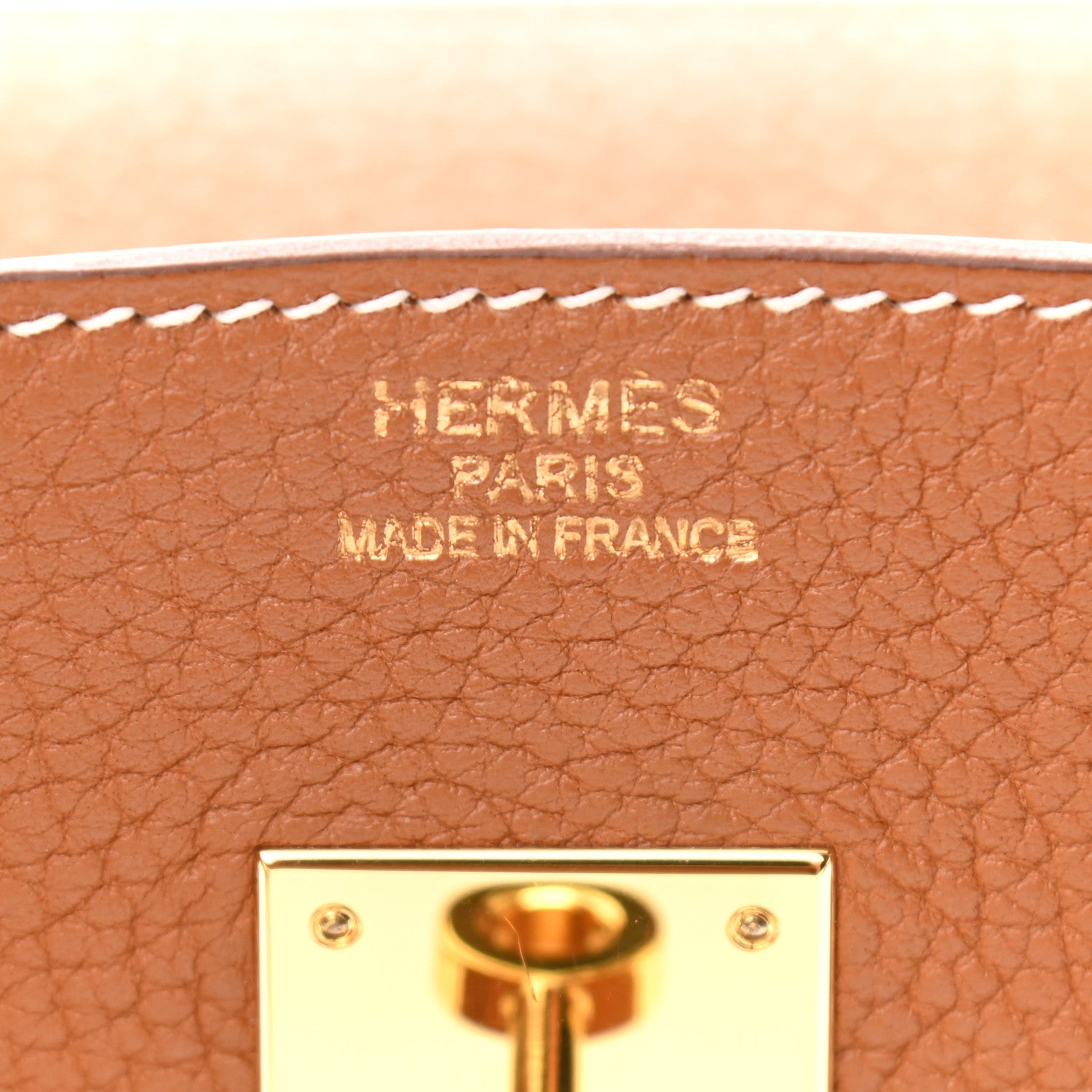 Hermes Taurillon Clemence Birkin 35 Gold 6 of 10