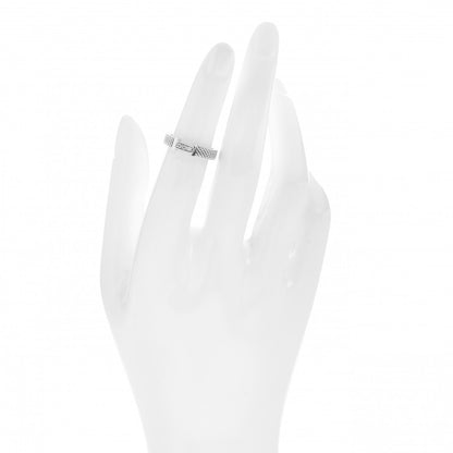 Tiffany Sterling Silver Diamond Somerset Mesh Band Ring 47 4 2 of 4