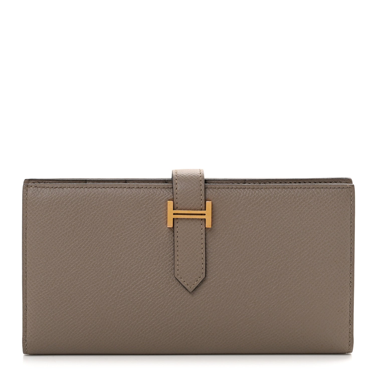 Hermes Epsom Bearn Gusset Wallet Gris Asphalte 1 of 8