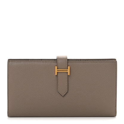 Hermes Epsom Bearn Gusset Wallet Gris Asphalte 1 of 8