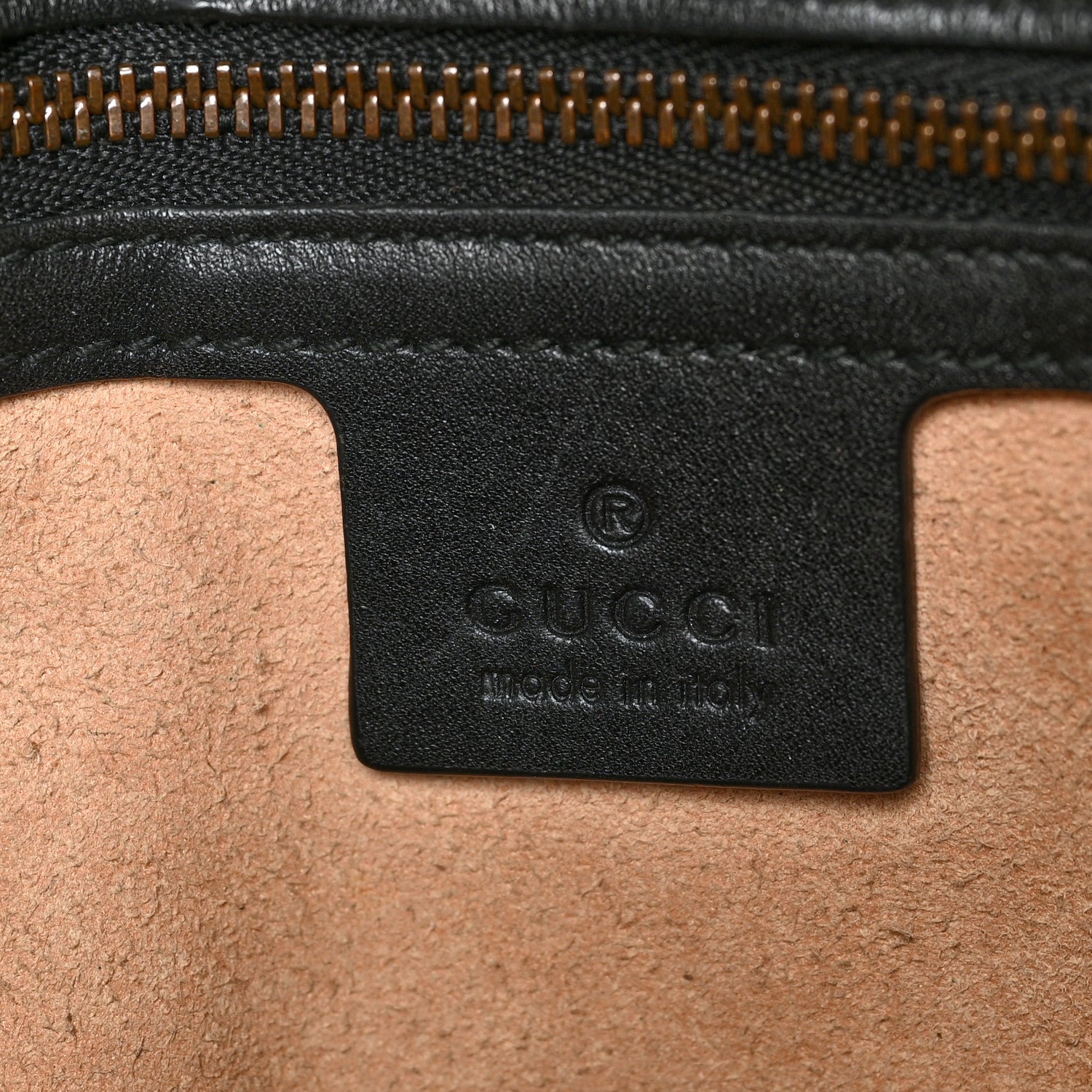 Gucci Calfskin Matelasse Medium GG Marmont Shoulder Bag Black 6 of 14