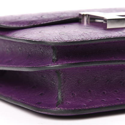 Hermes Ostrich Constance 18 Violine 5 of 20