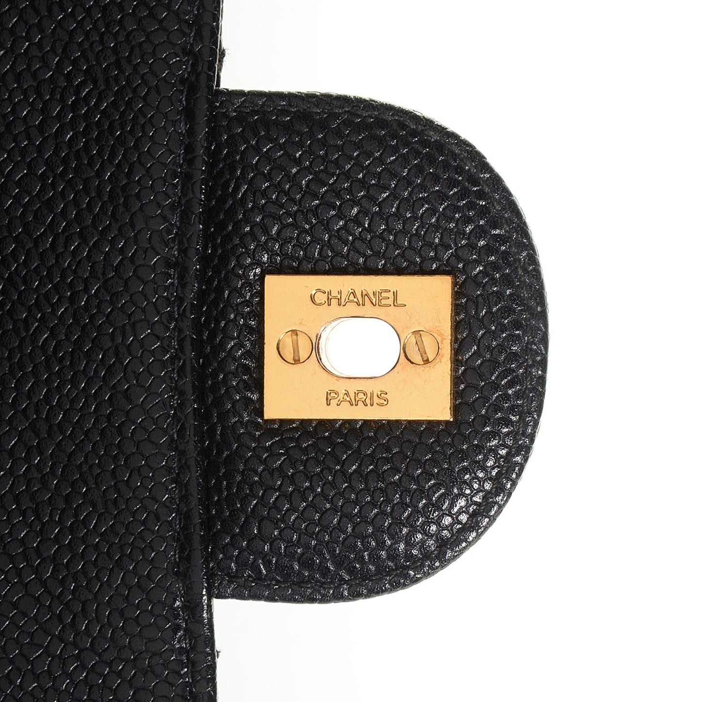 Caviar Jumbo Single Flap Black