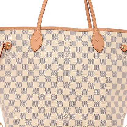 Louis Vuitton Damier Azur Neo Neverfull MM Rose Ballerine 8 of 10