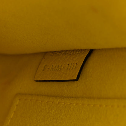 Celine Drummed Calfskin Nano Luggage Citron 7 of 12