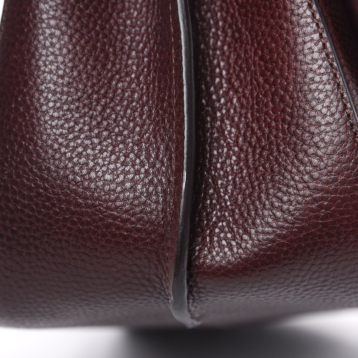 Natural Grain Leather Amberley Satchel Oxblood
