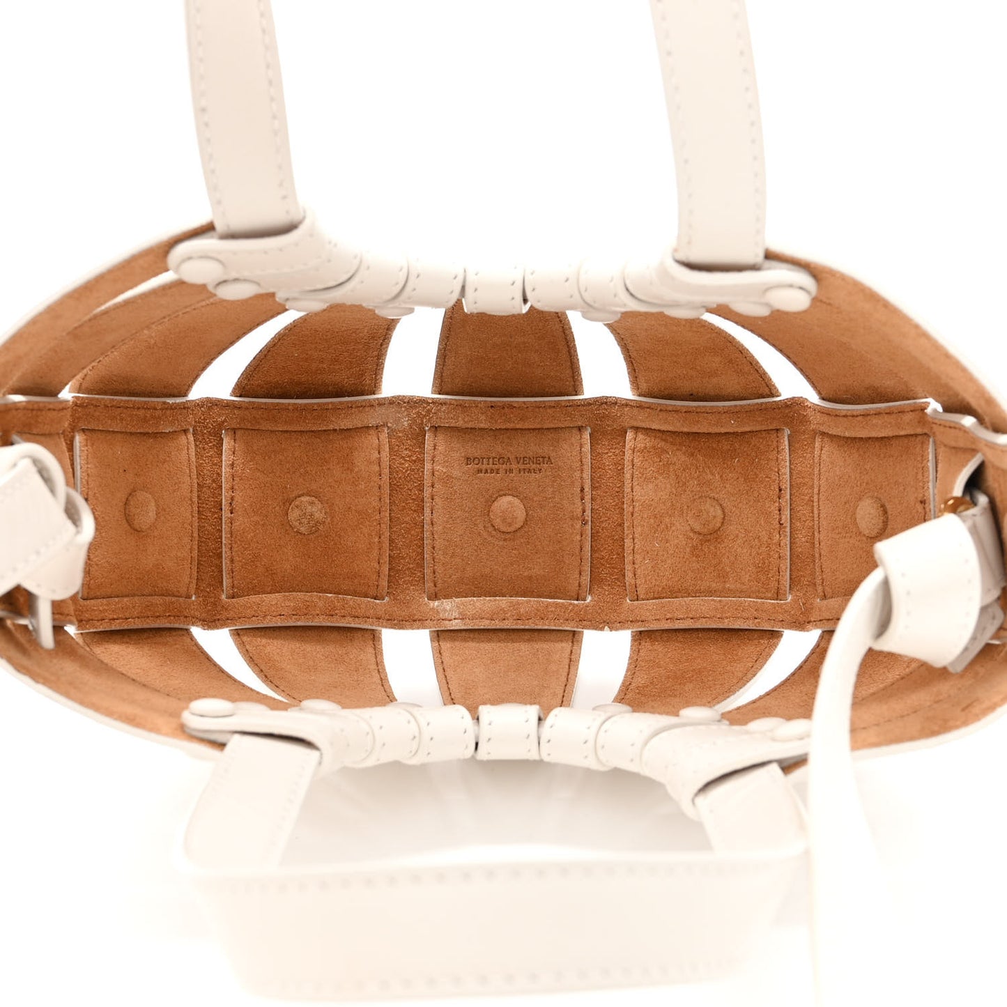 French Calfskin Small Shell White Frost