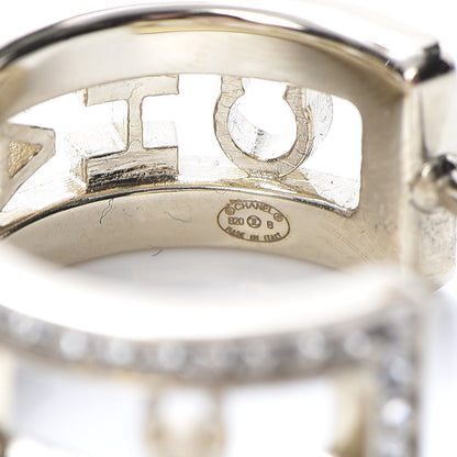 Chanel Metal Crystal Bow-tiful CC Hoop Earrings Gold 5 of 6