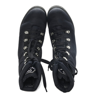 Chanel Nylon Calfskin Womens Coco Neige Short Boots 40 Black 2 of 9