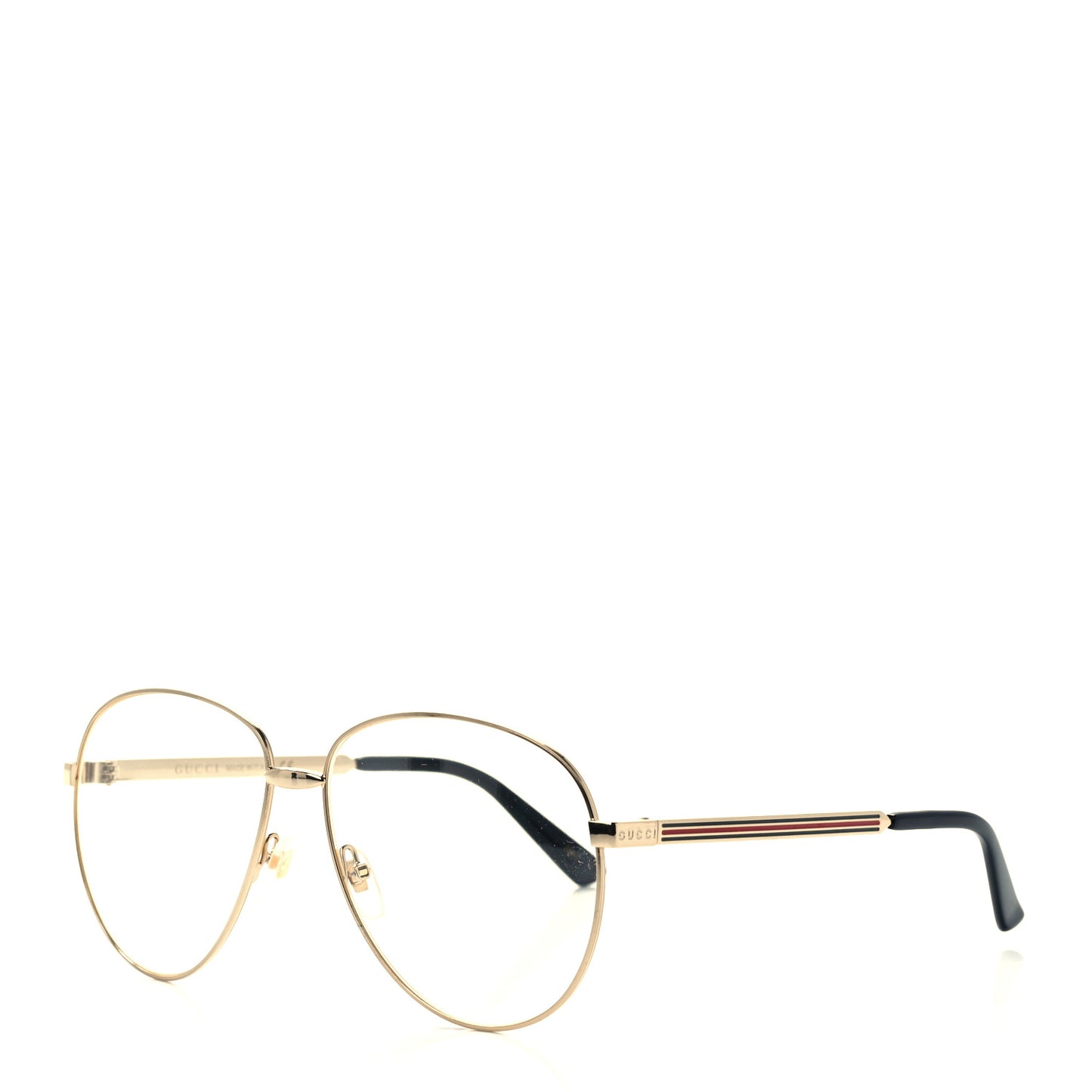 Aviator Eyeglasses GG0138S Gold Black