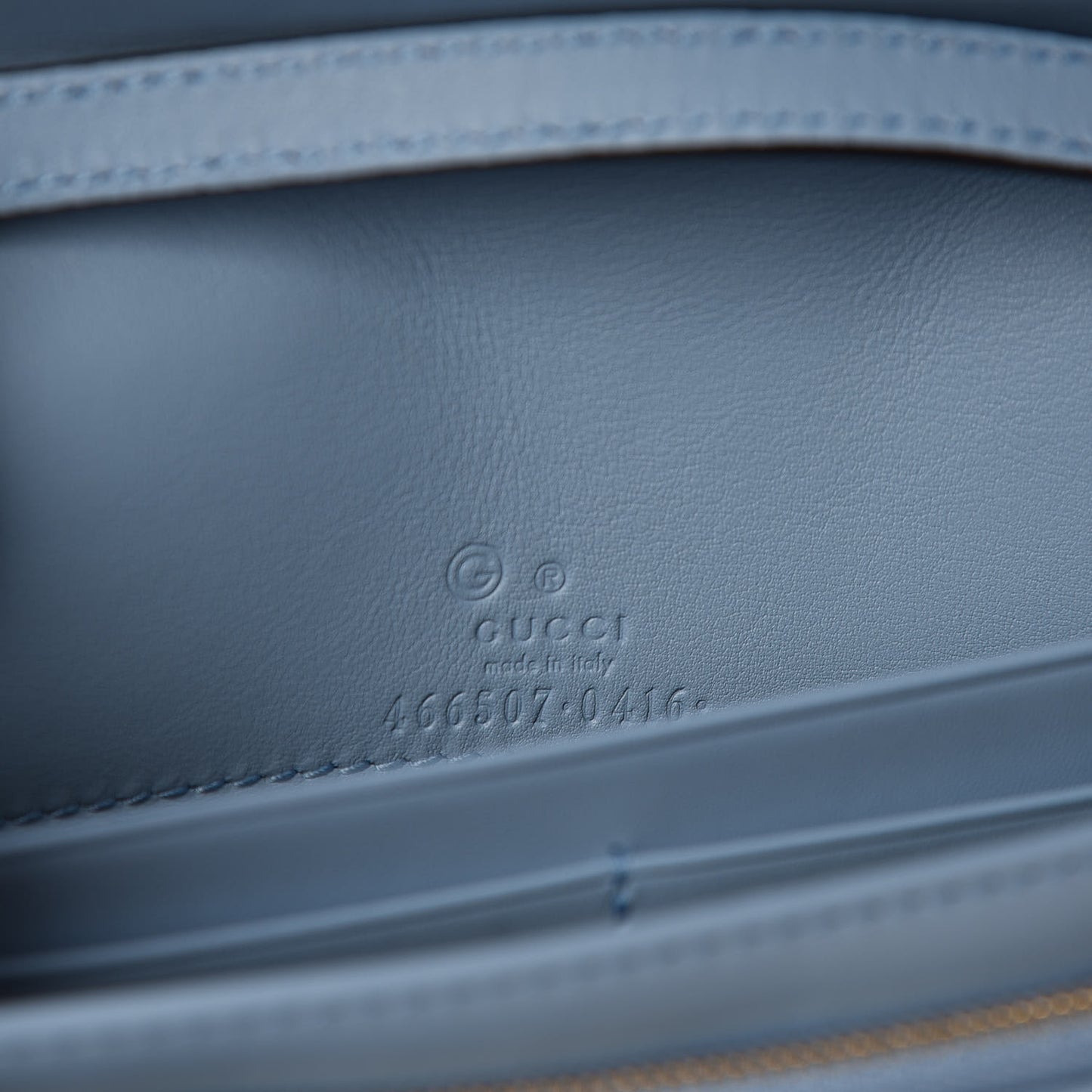 Microguccissima Crossbody Wallet Mineral Blue