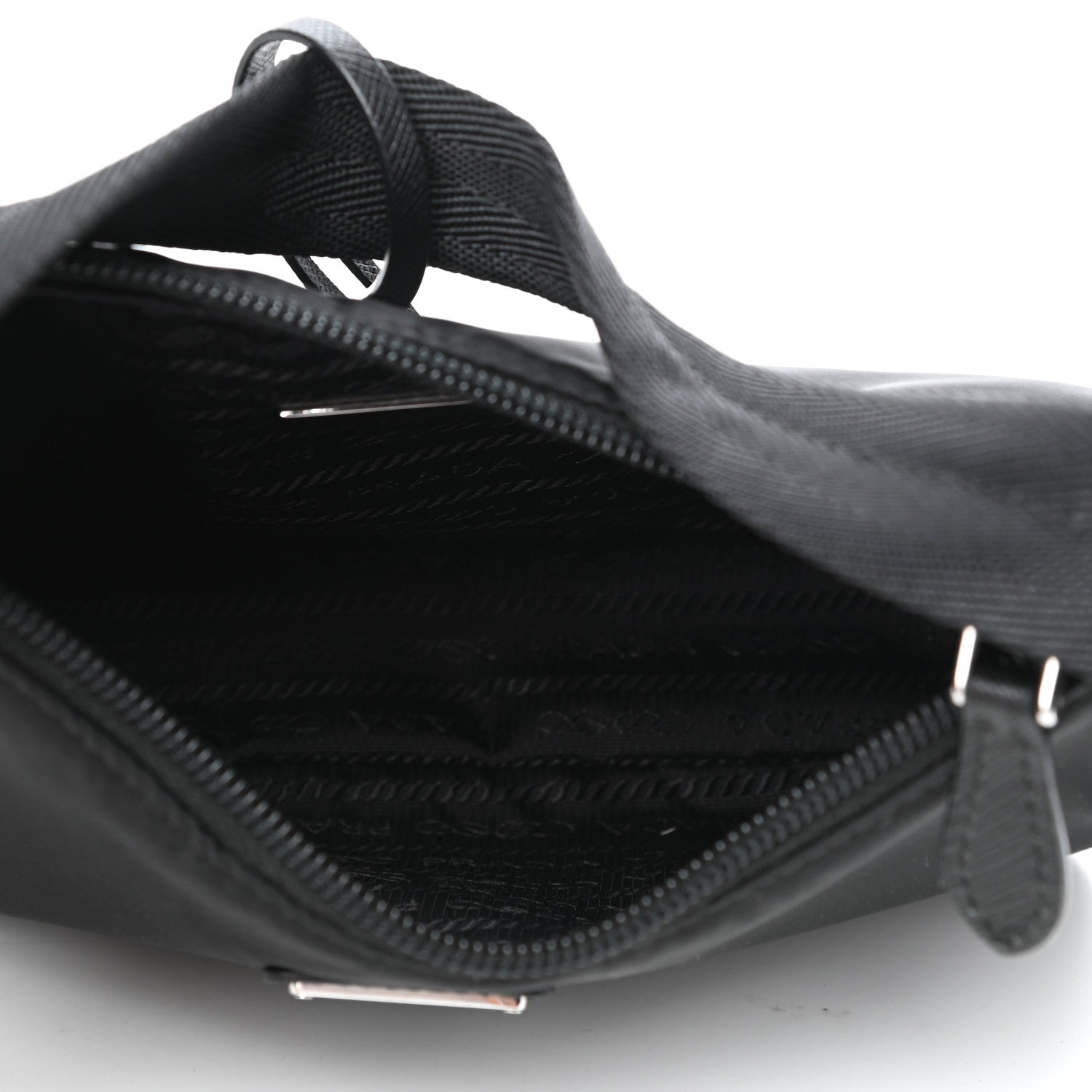 Prada Tessuto Nylon Mini Re-Edition 2000 Bag Black 5 of 12